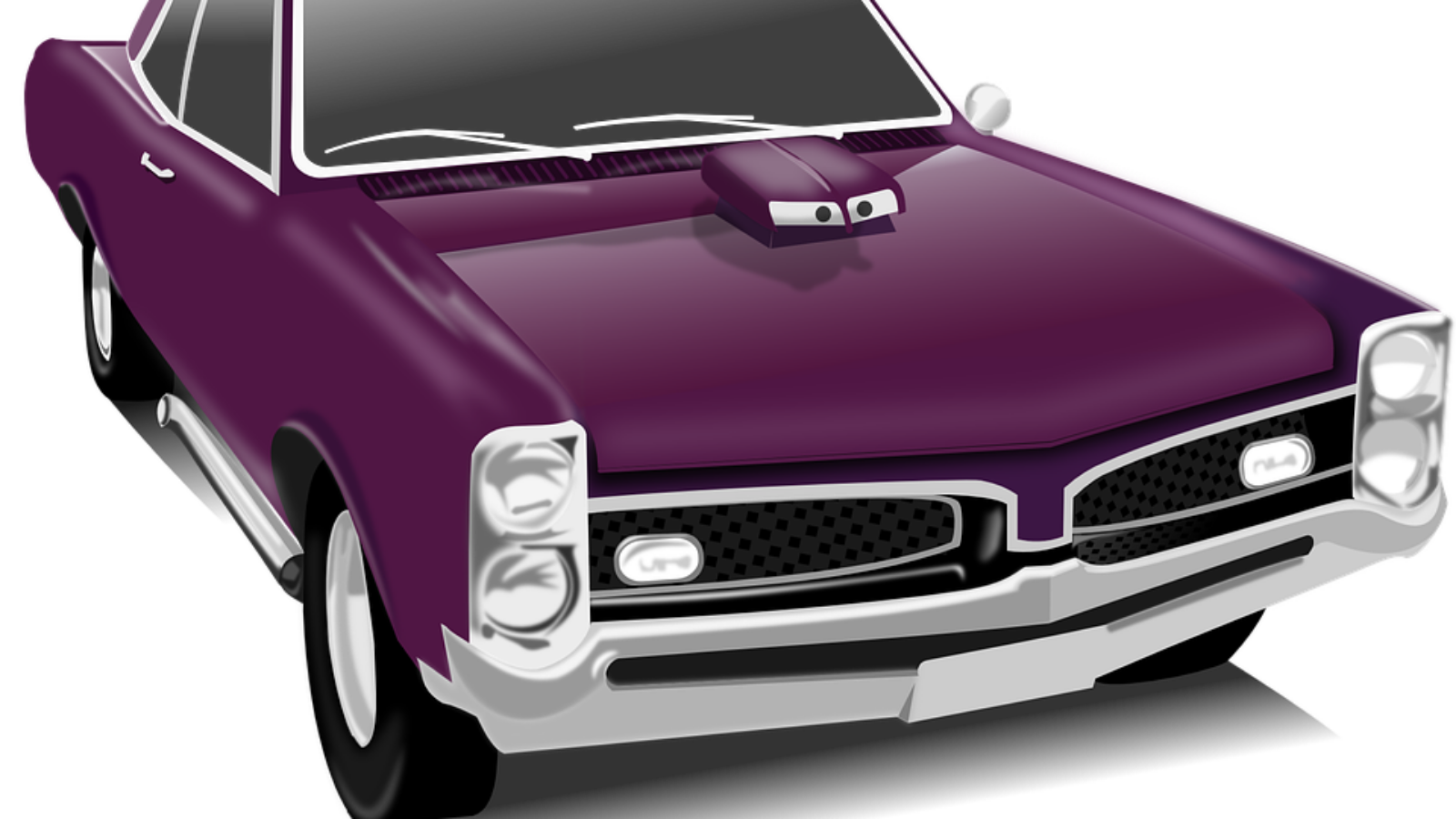 purple car
