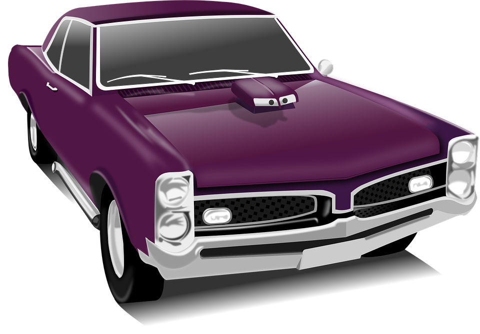 purple car
